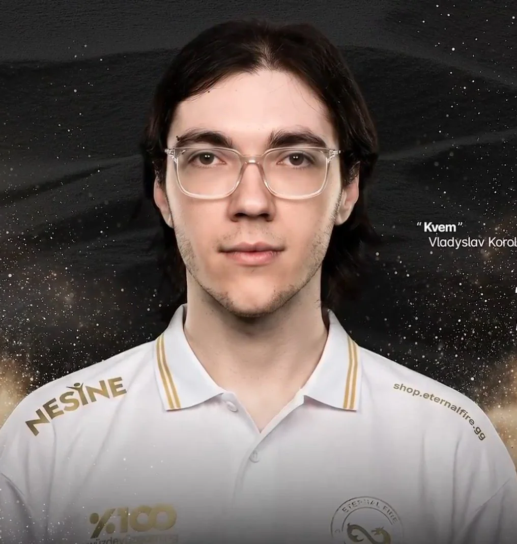 Kvem Владислав Король у формі Eternal Fire на European Pro League Series 8