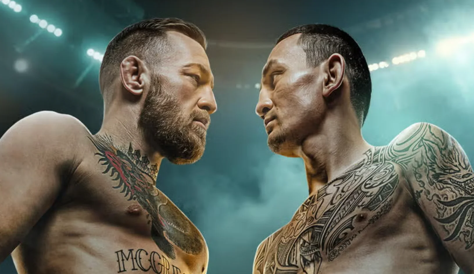 Дуель поглядів Конора Макгрегора та Макса Холловея перед UFC 329