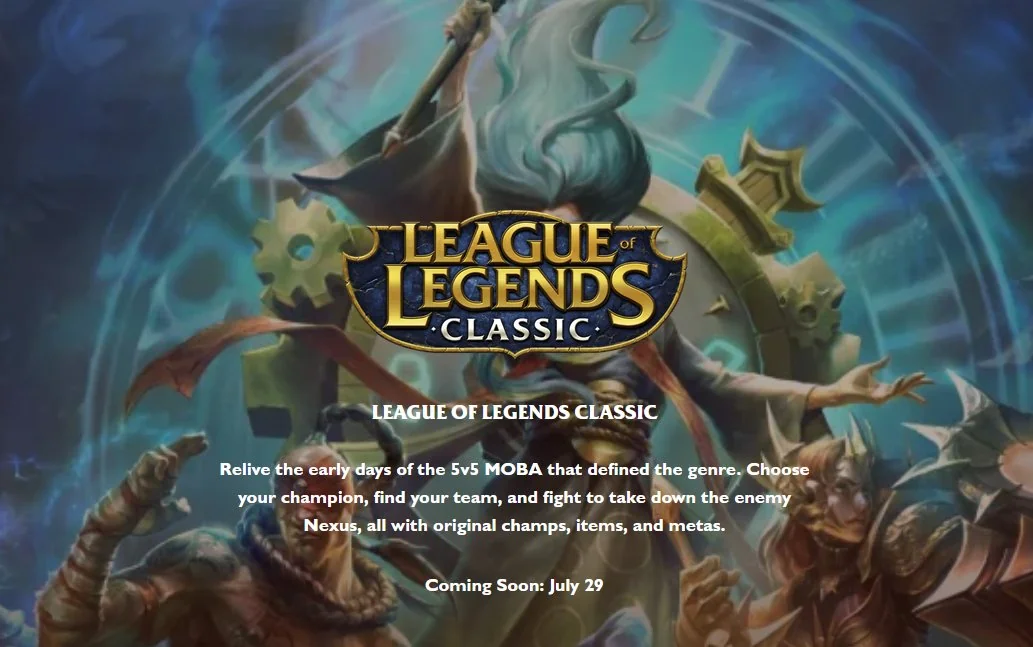 Riot анонсувала League of Legends Classic на 29 липня