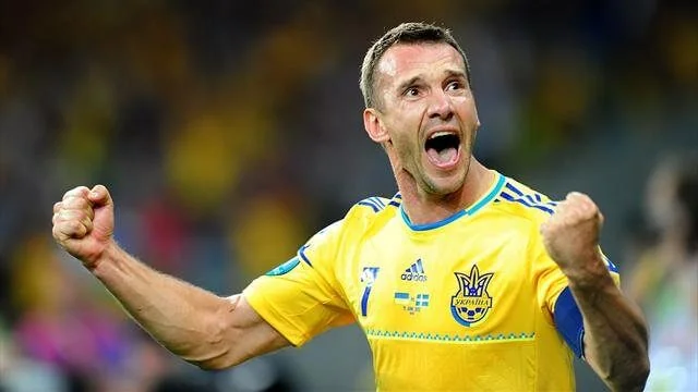 Шевченко демонструє злу агресію в формі збірної України на Євро