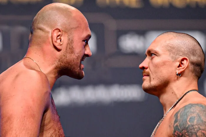 Олександр Усик та Джонні Фішер у напруженому протистоянні перед боєм за титул Zuffa